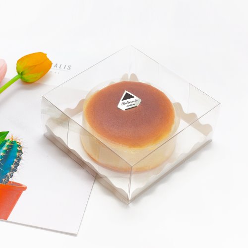 투명 치즈케익 타르트 투명 PET 박스(+물결받침)